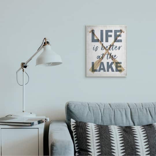 Stupell Industries Life is Better at the Lake Wall Sign
